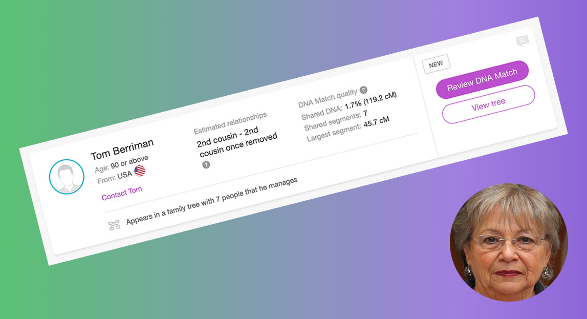 Cover image showing aunt and DNA match