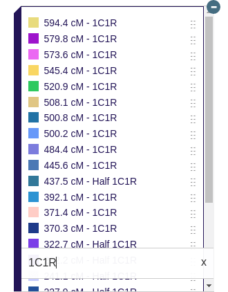 The Library of Matches key filtered to show example first cousins once removed matches