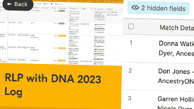 Research like a Pro DNA log