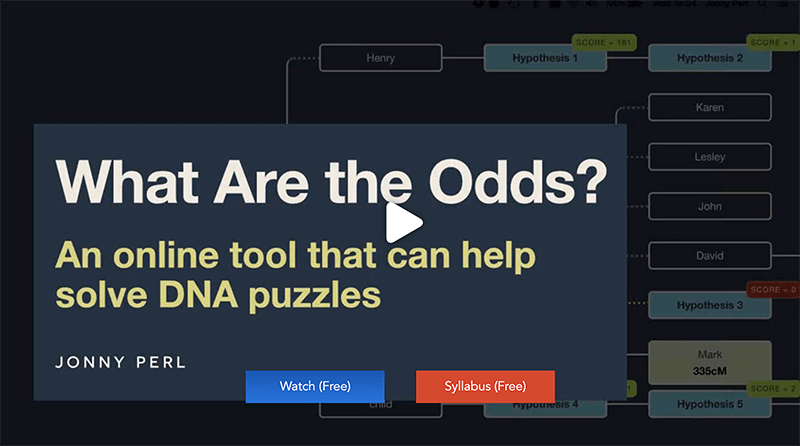 Webinar: 'What are the Odds?' An online tool that can help solve DNA puzzles